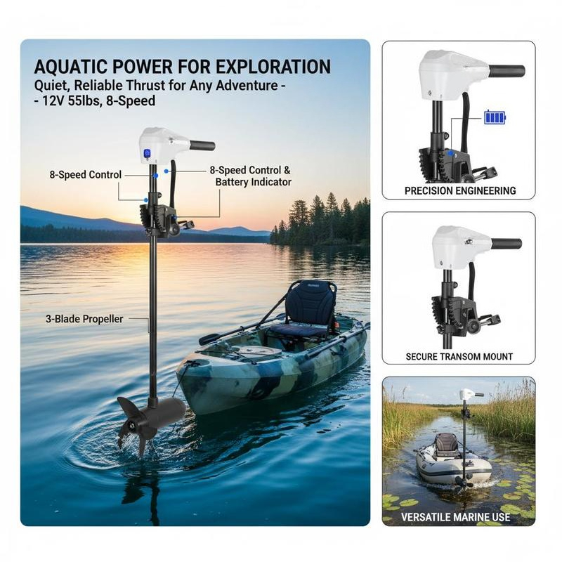 Electric Outboard Motor 30-In  - Fishing Boat Outboard Motor のレビューと価格