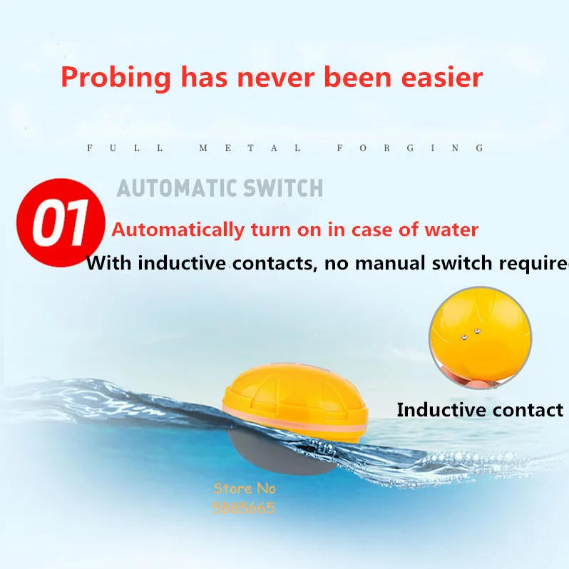 Smart Portable 50M Depth Sonar - Fishing Boat Depth Finder のレビューと価格