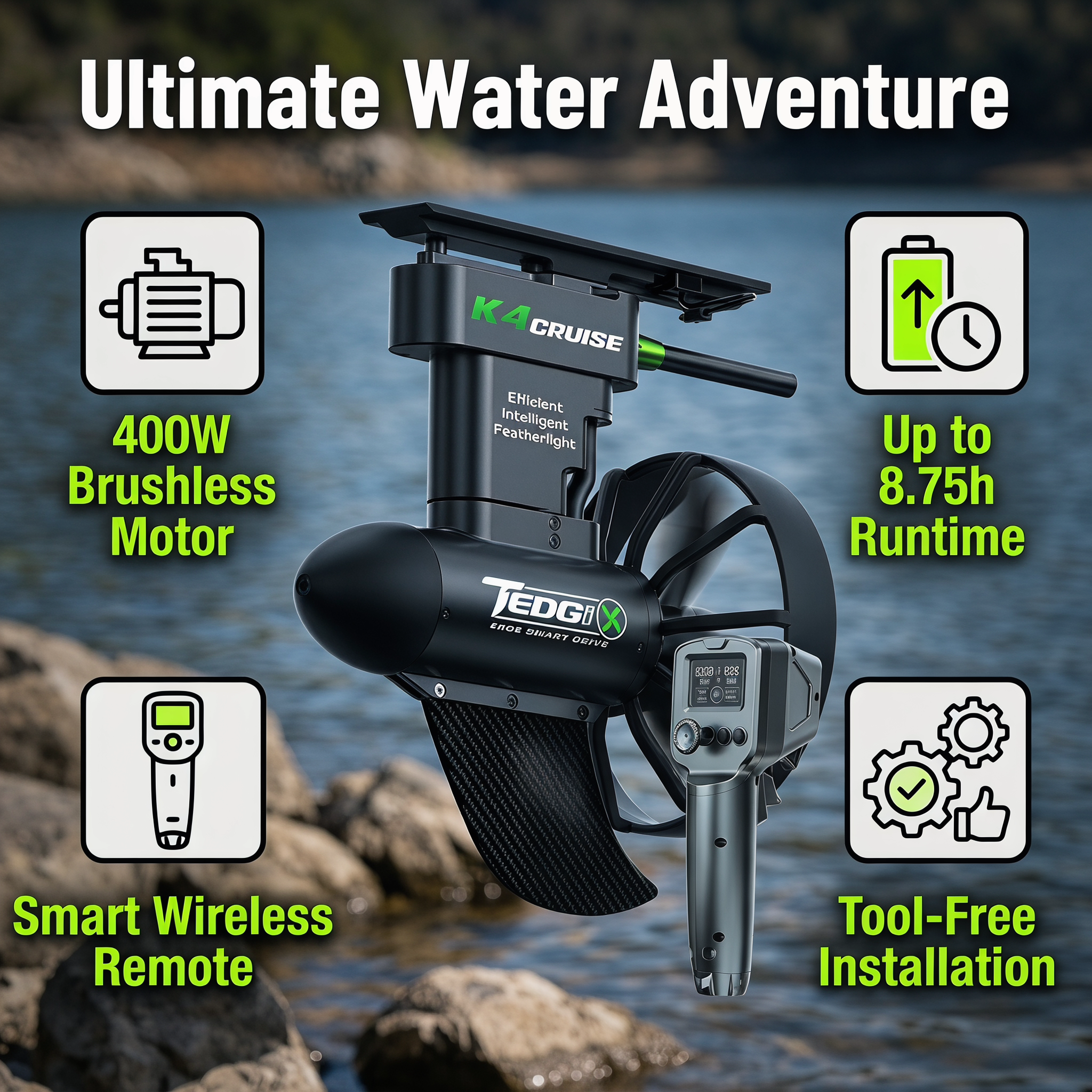 TRIMIX Smart Drive K4C SUP Kay - Fishing Boat Trolling Motor のレビューと価格