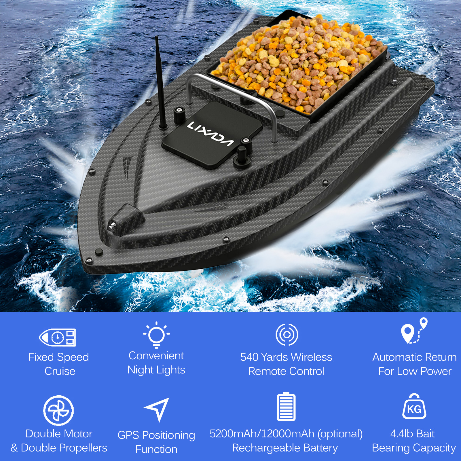 Fishing Bait Boat GPS Fishing  - Fishing Boat Gps のレビューと価格