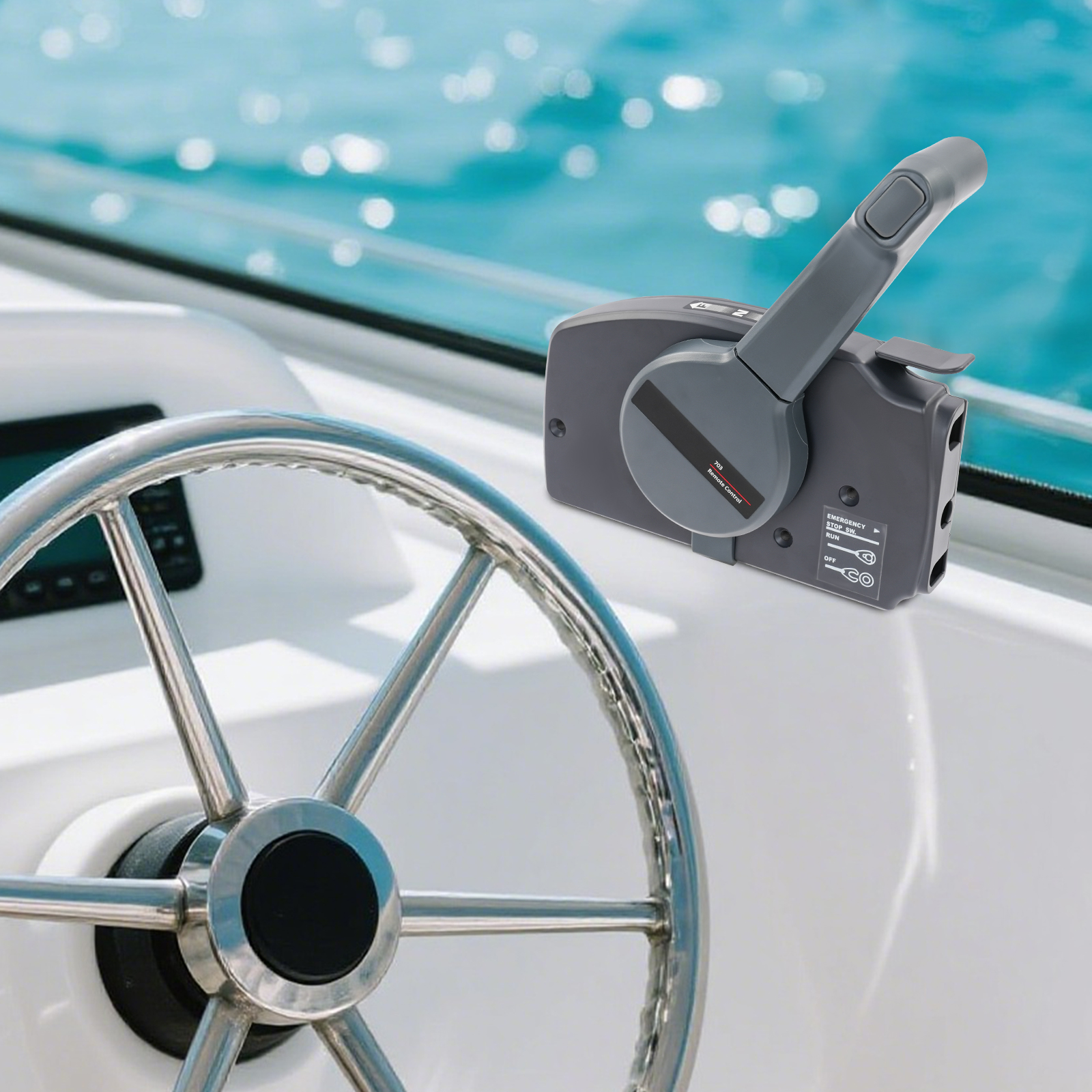 Outboard Remote Control Box Si - Fishing Boat Outboard Motor のレビューと価格