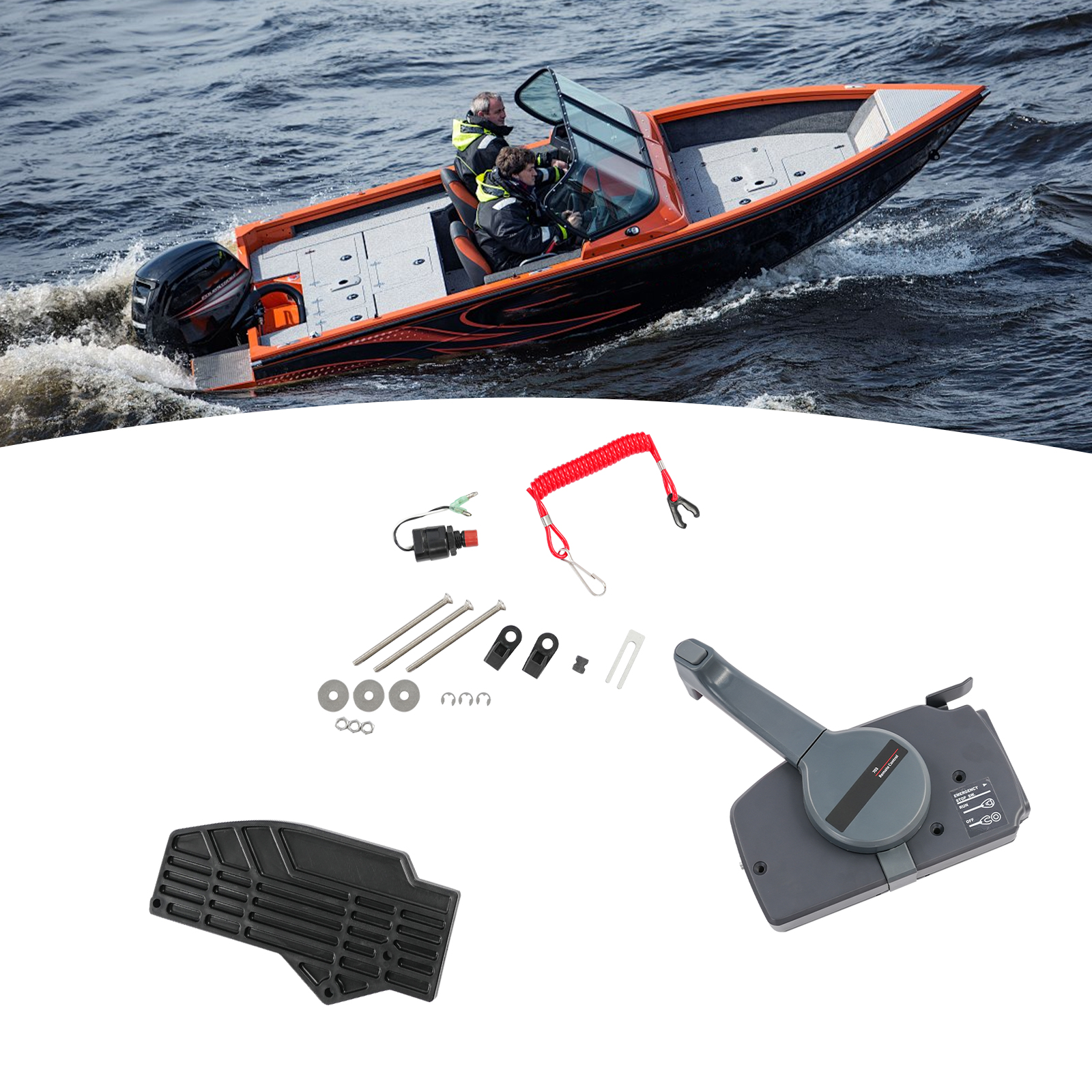Outboard Remote Control Box Si - Fishing Boat Outboard Motor のレビューと価格