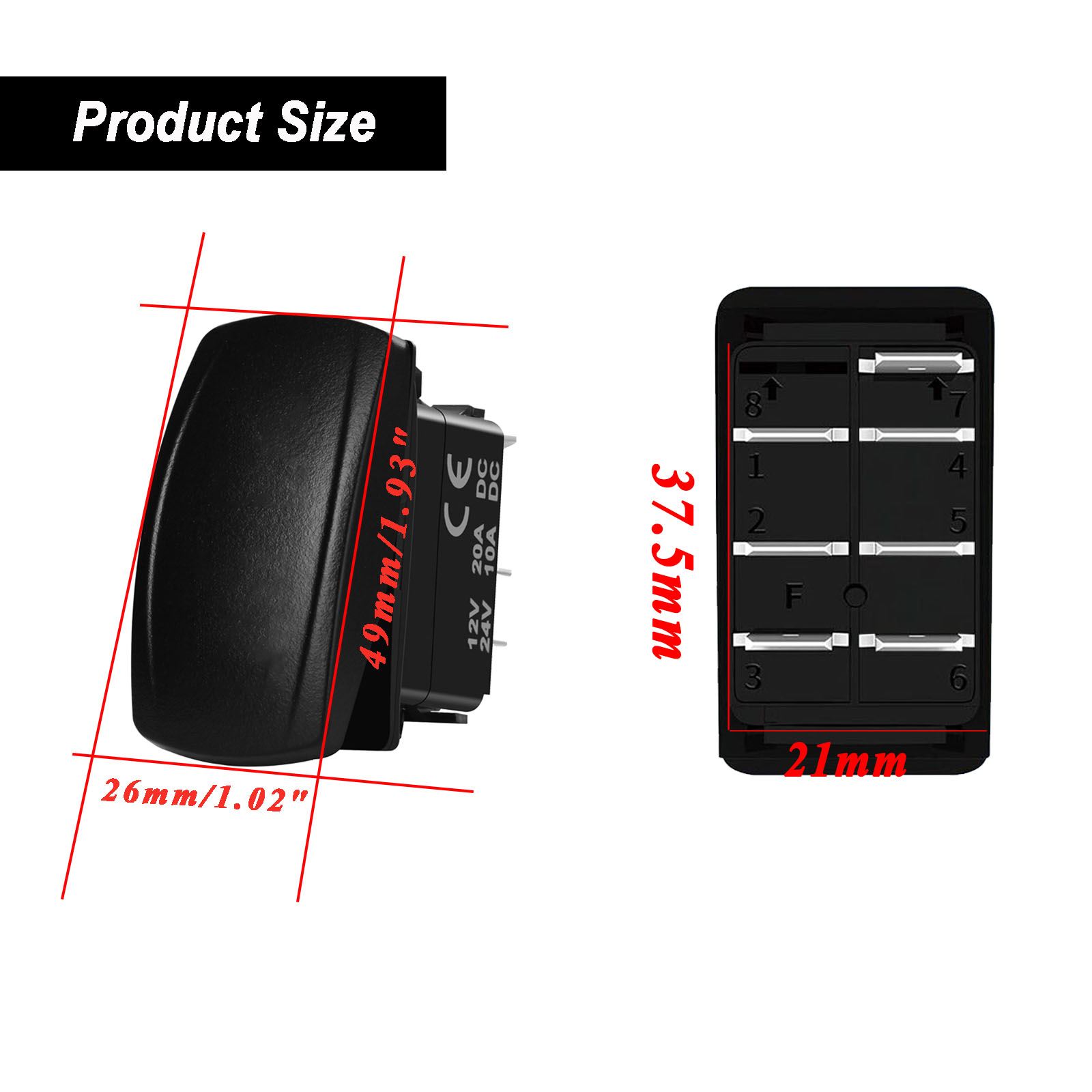 12V/24V Waterproof Backlit Mar - Fishing Boat Anchor のレビューと価格