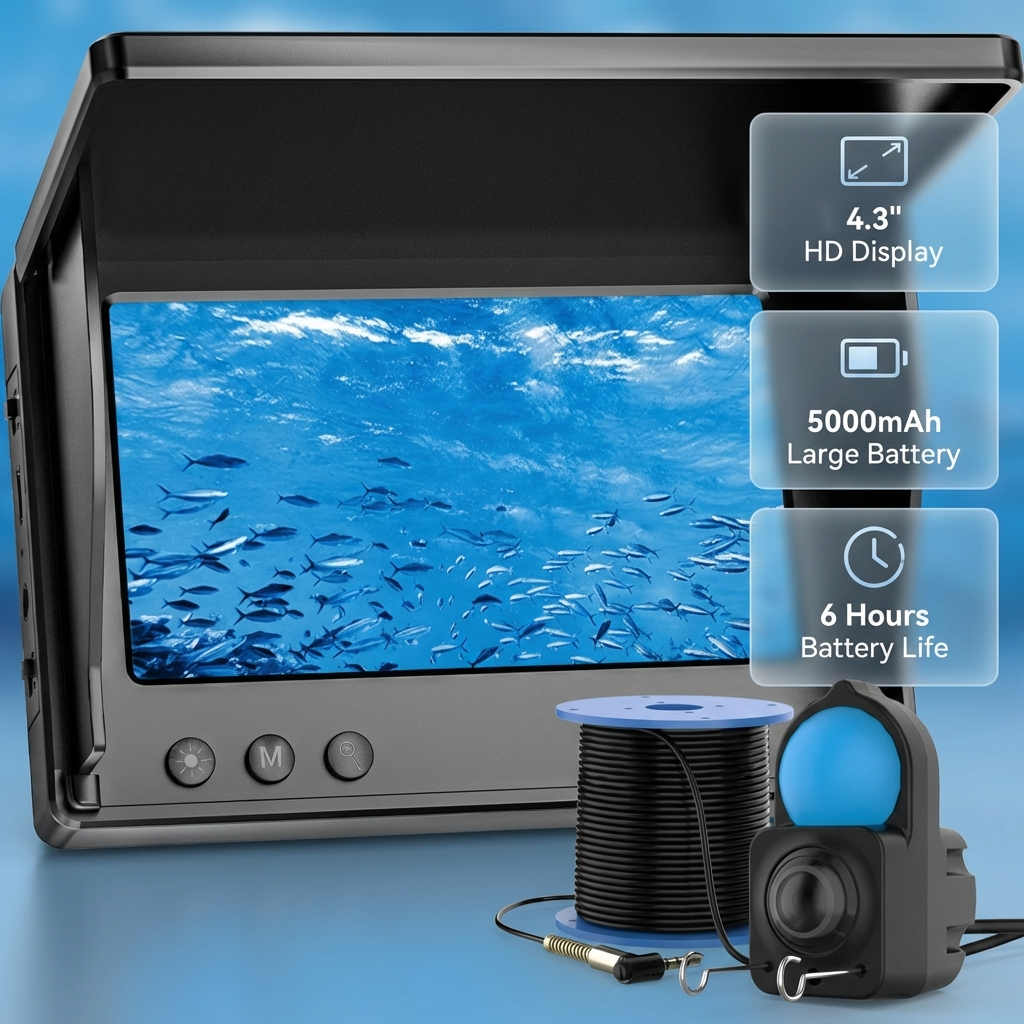 Fish Finder Underwater Camera  - Fishing Boat Depth Finder のレビューと価格