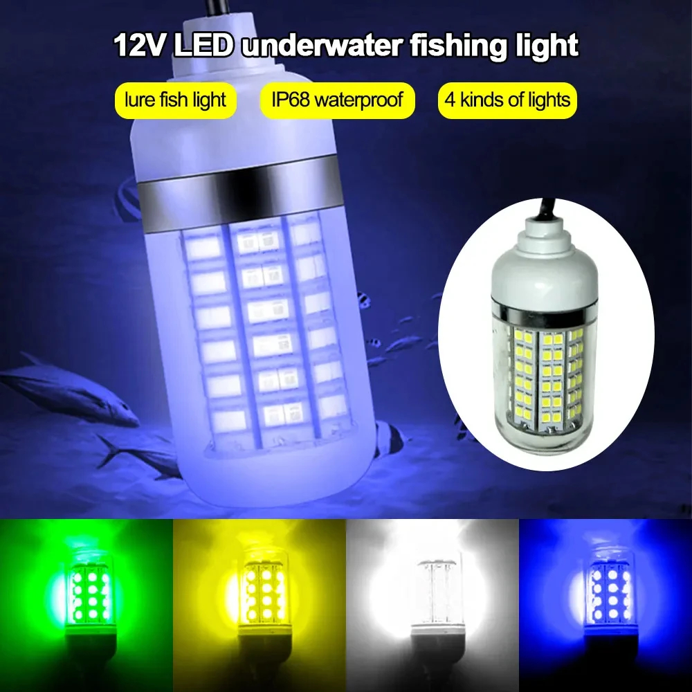 12V Underwater Lamp 15W 108 LE - Fishing Boat Depth Finder のレビューと価格