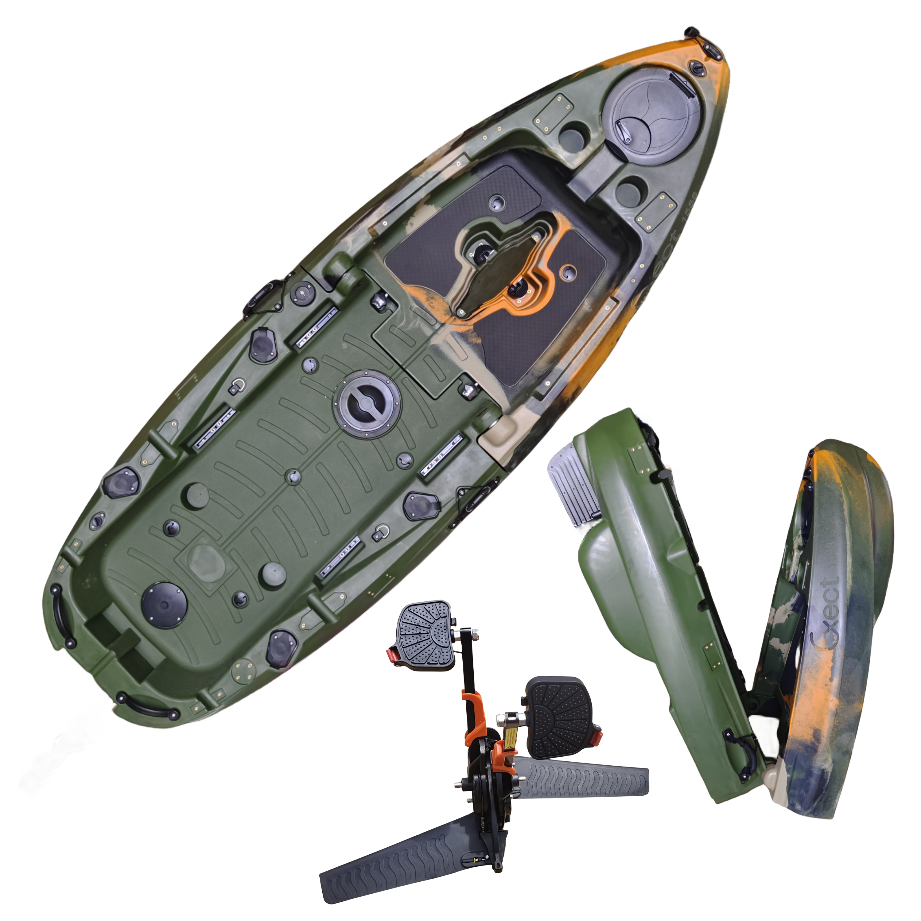 Plastic Kayak Pedal Kayak Fish - Fishing Boat Aluminum のレビューと価格