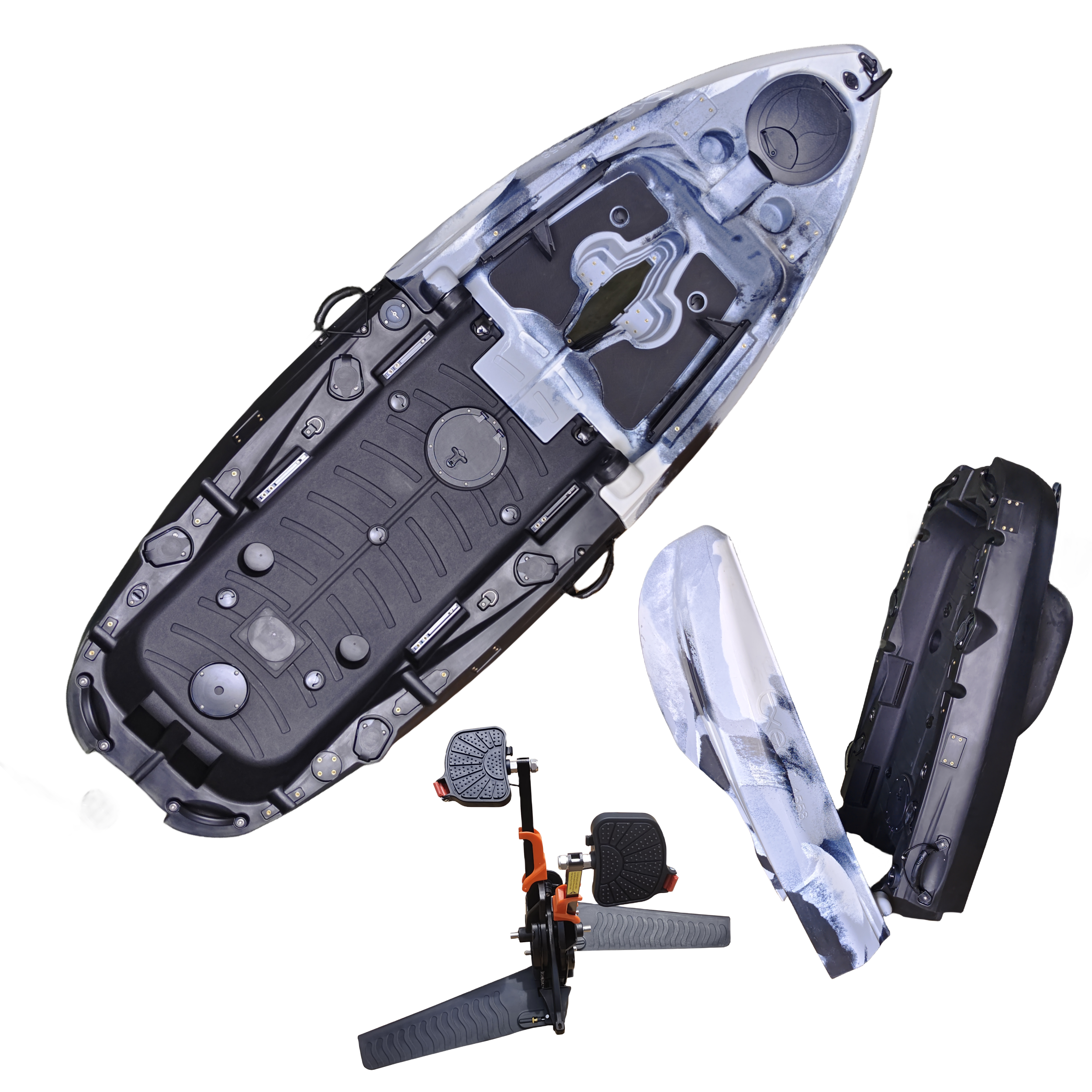 Plastic Kayak Pedal Kayak Fish - Fishing Boat Aluminum のレビューと価格