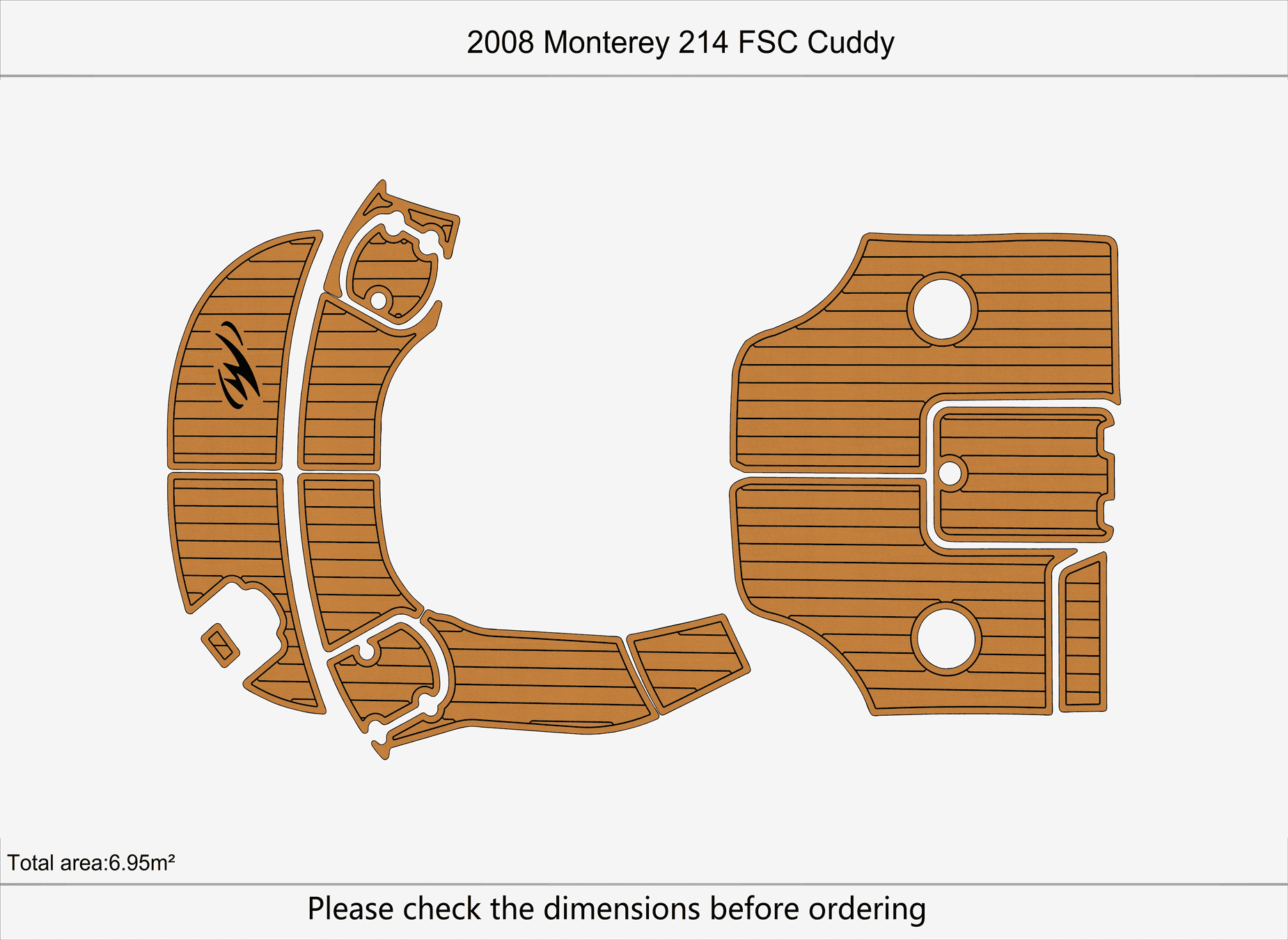 Non-Slip EVA Faux Teak Marine  - Fishing Boat Fiberglass のレビューと価格