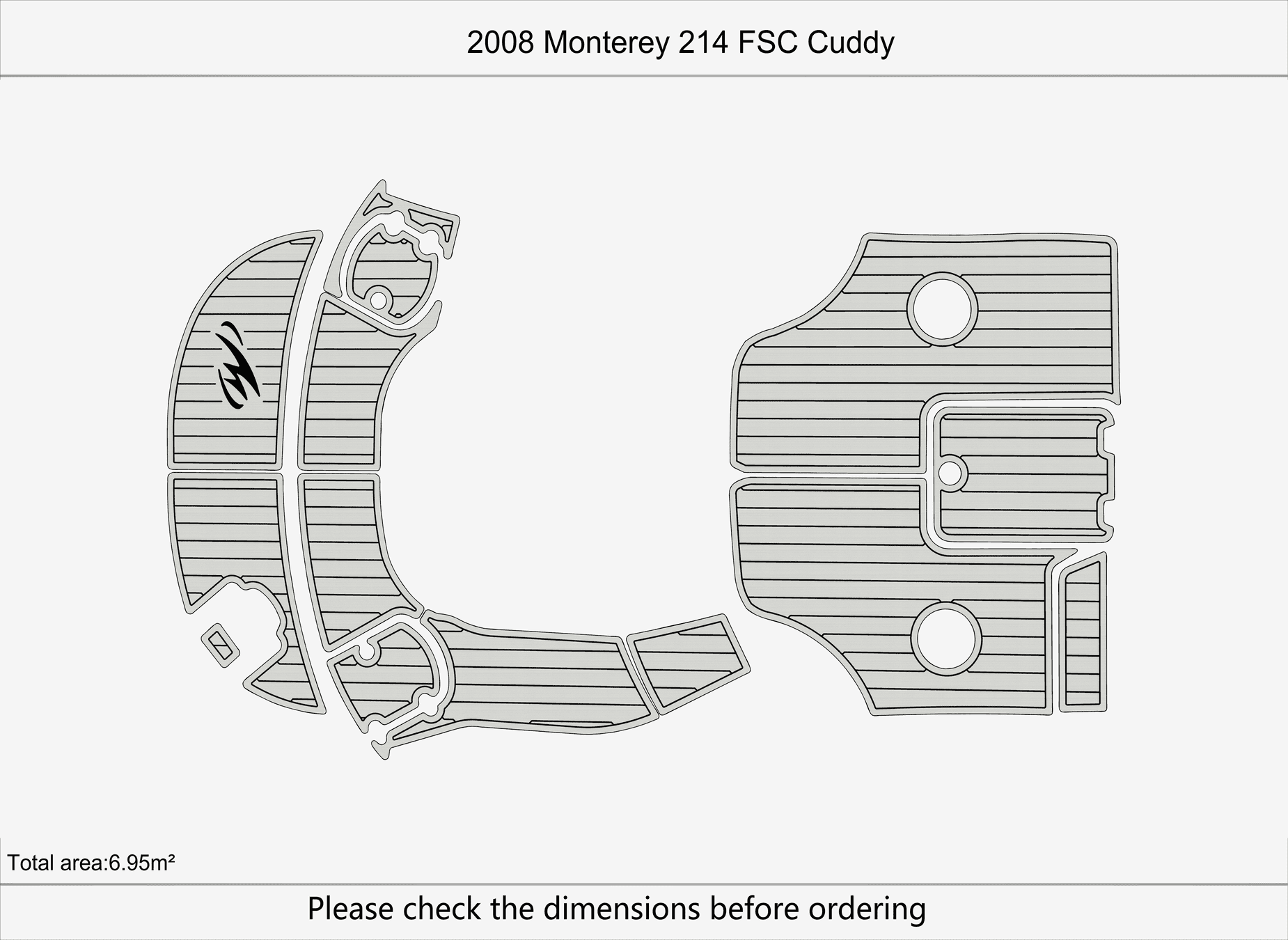 Non-Slip EVA Faux Teak Marine  - Fishing Boat Fiberglass のレビューと価格