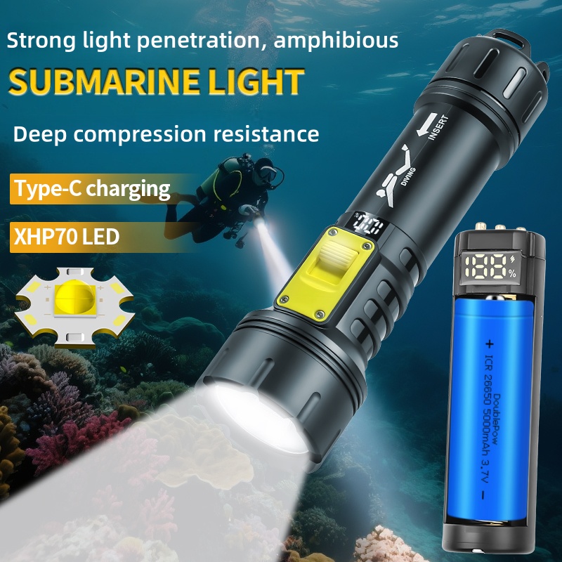 New XHP70 Diving Flashlight IP - Fishing Boat Cover のレビューと価格