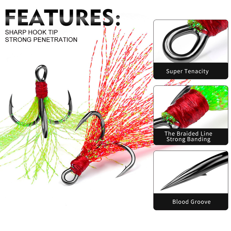 1pc |     Hair-tied three-hook - Fishing Boat Anchor のレビューと価格