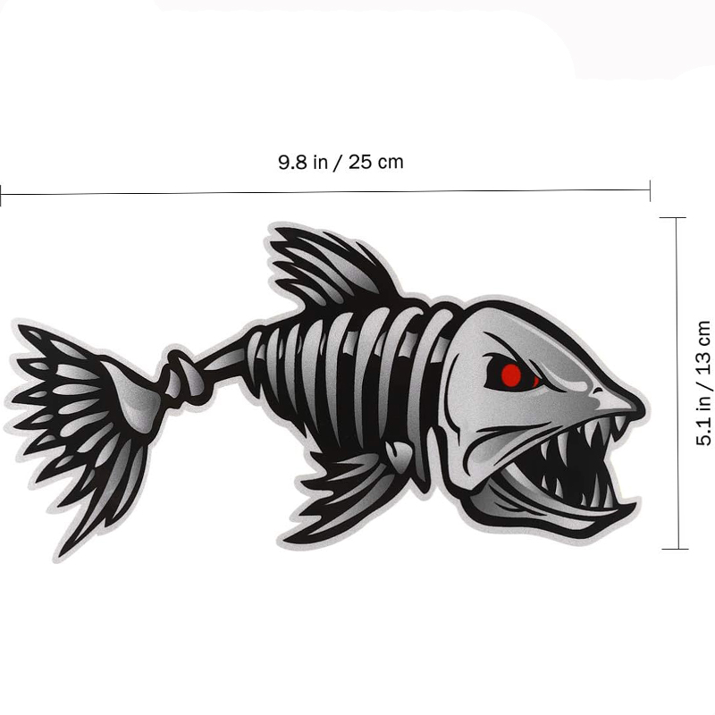 1Pair Fish Skeleton Boat Stick - Fishing Boat Anchor のレビューと価格