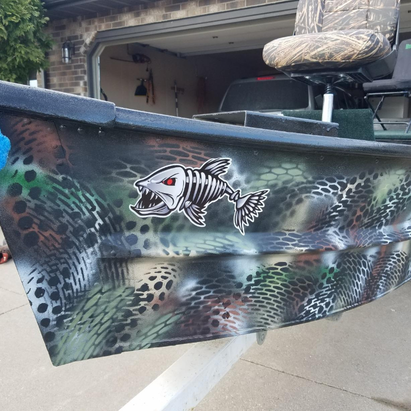 1Pair Fish Skeleton Boat Stick - Fishing Boat Anchor のレビューと価格