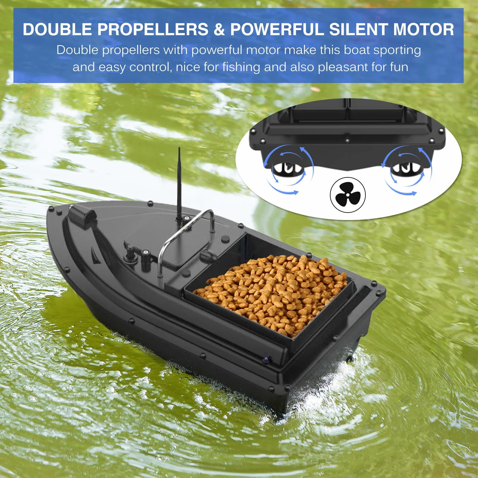 D16E GPS 12000mAh Fishing Bait - Fishing Boat Gps のレビューと価格