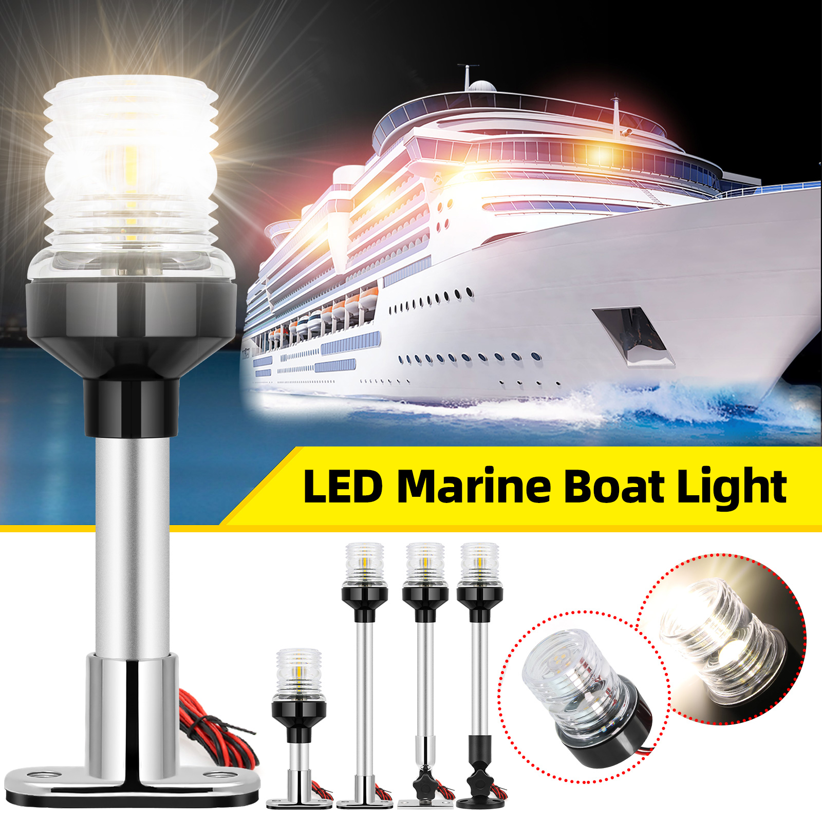 6/12inch LED Fold Yacht Naviga - Fishing Boat Paddle のレビューと価格