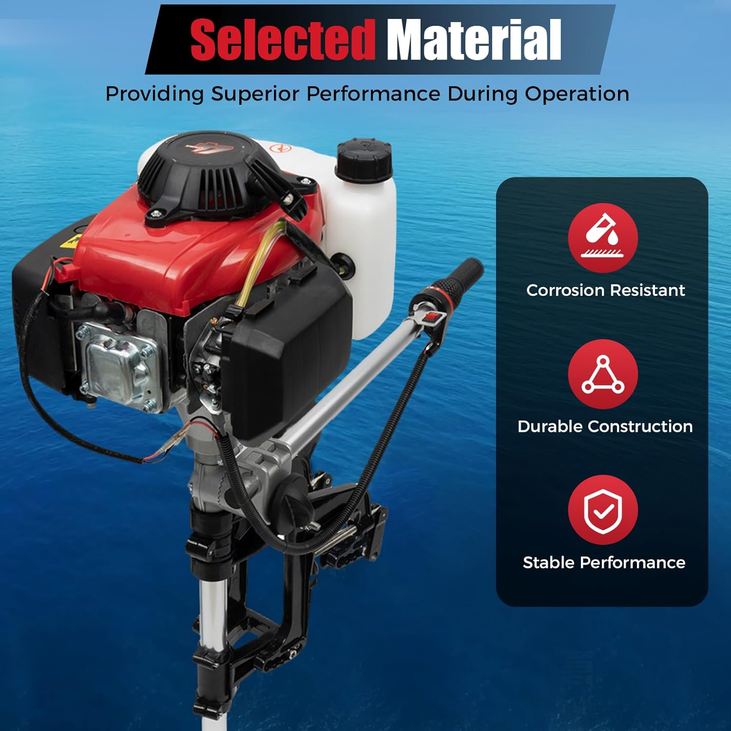 4HP Outboard Motor, 4 Stroke 5 - Fishing Boat Outboard Motor のレビューと価格