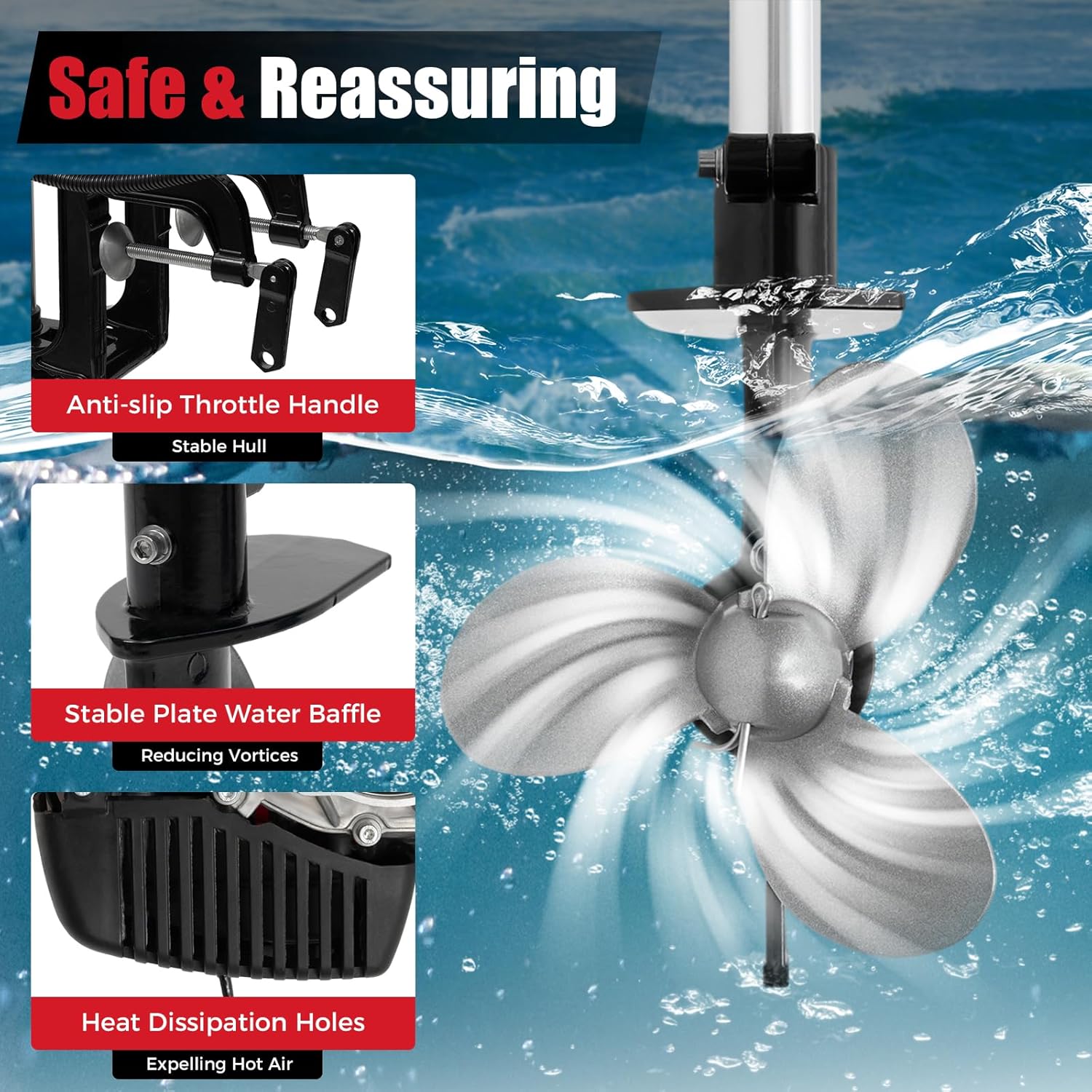 4HP Outboard Motor, 4 Stroke 5 - Fishing Boat Outboard Motor のレビューと価格