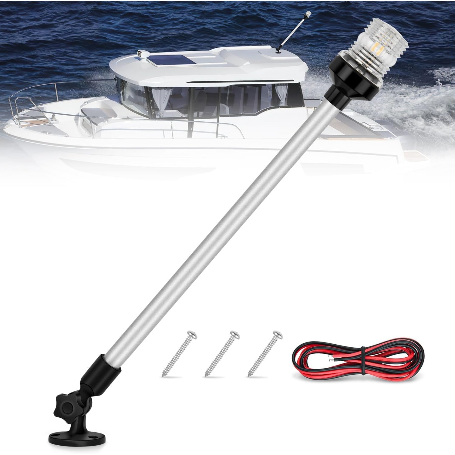 Nilight Marine Boat Stern Ligh - Fishing Boat Navigation Light のレビューと価格