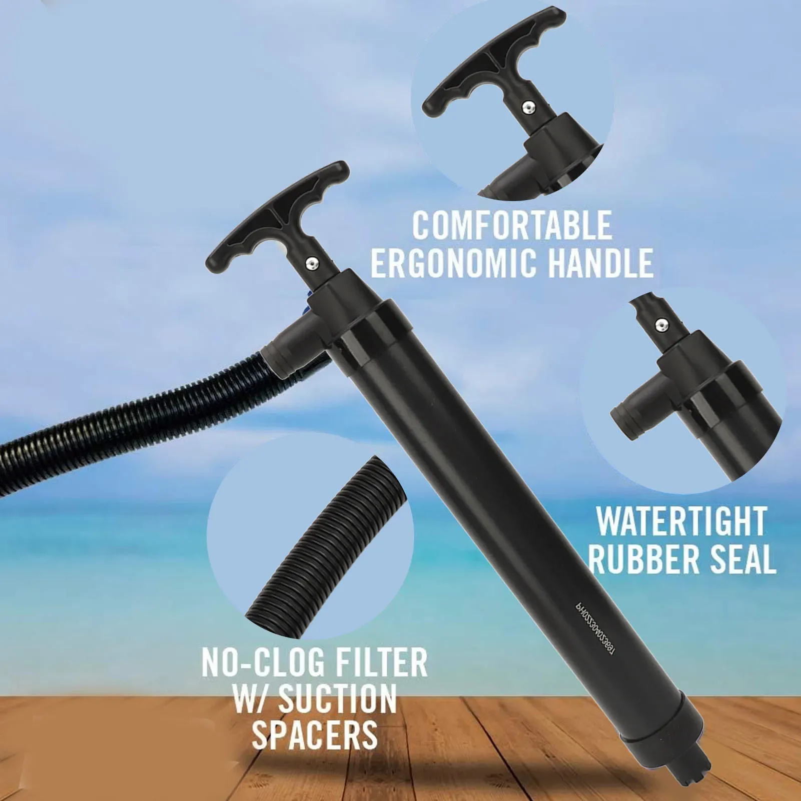 Manual Bilge Pump With Hose Po - Fishing Boat Bilge Pump のレビューと価格