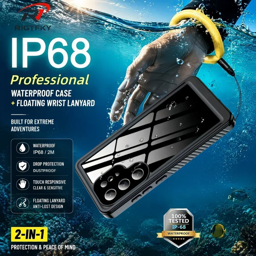 IP68 Waterproof Case for Samsu - Fishing Boat Cover のレビューと価格