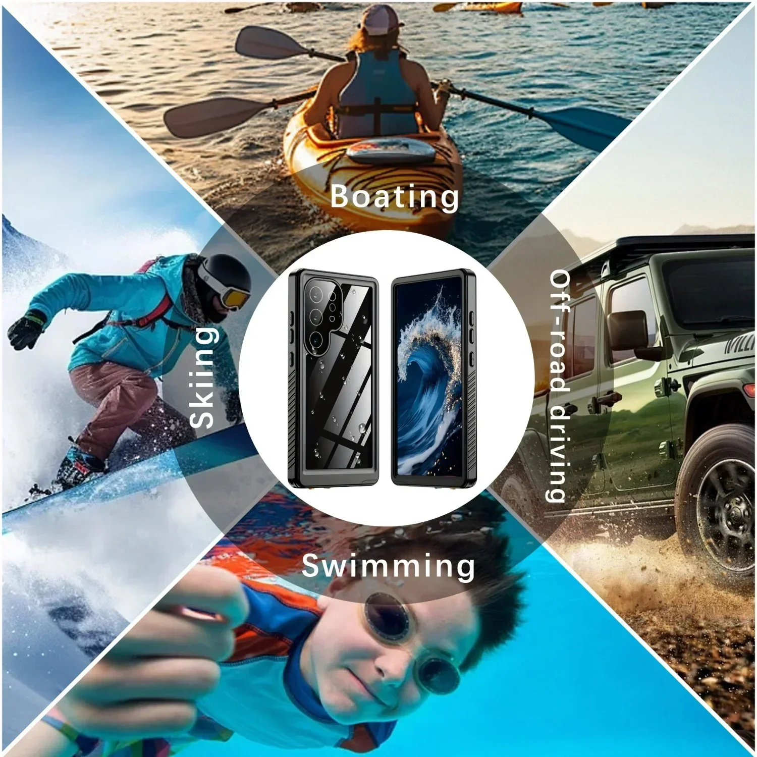 IP68 Waterproof Case for Samsu - Fishing Boat Cover のレビューと価格