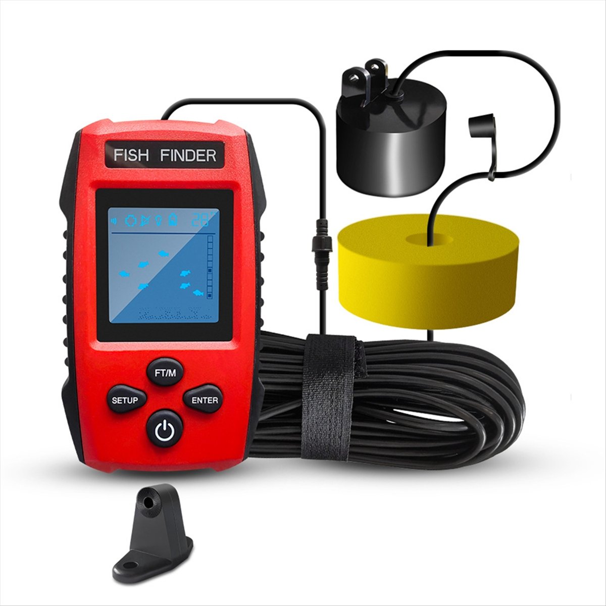 Color LCD Fish Finder Wired So - Fishing Boat Depth Finder のレビューと価格
