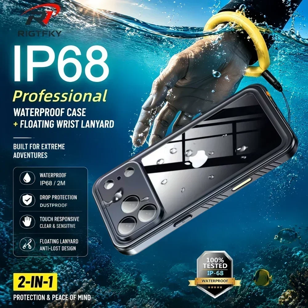 IP68 Waterproof Case for iphon - Fishing Boat Cover のレビューと価格