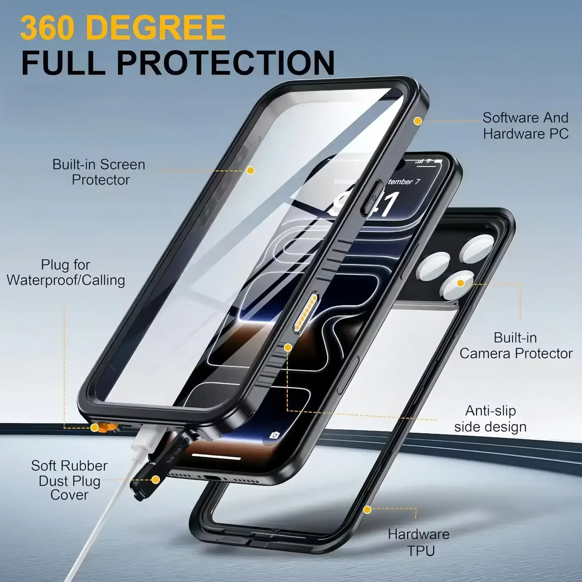 IP68 Waterproof Case for iphon - Fishing Boat Cover のレビューと価格