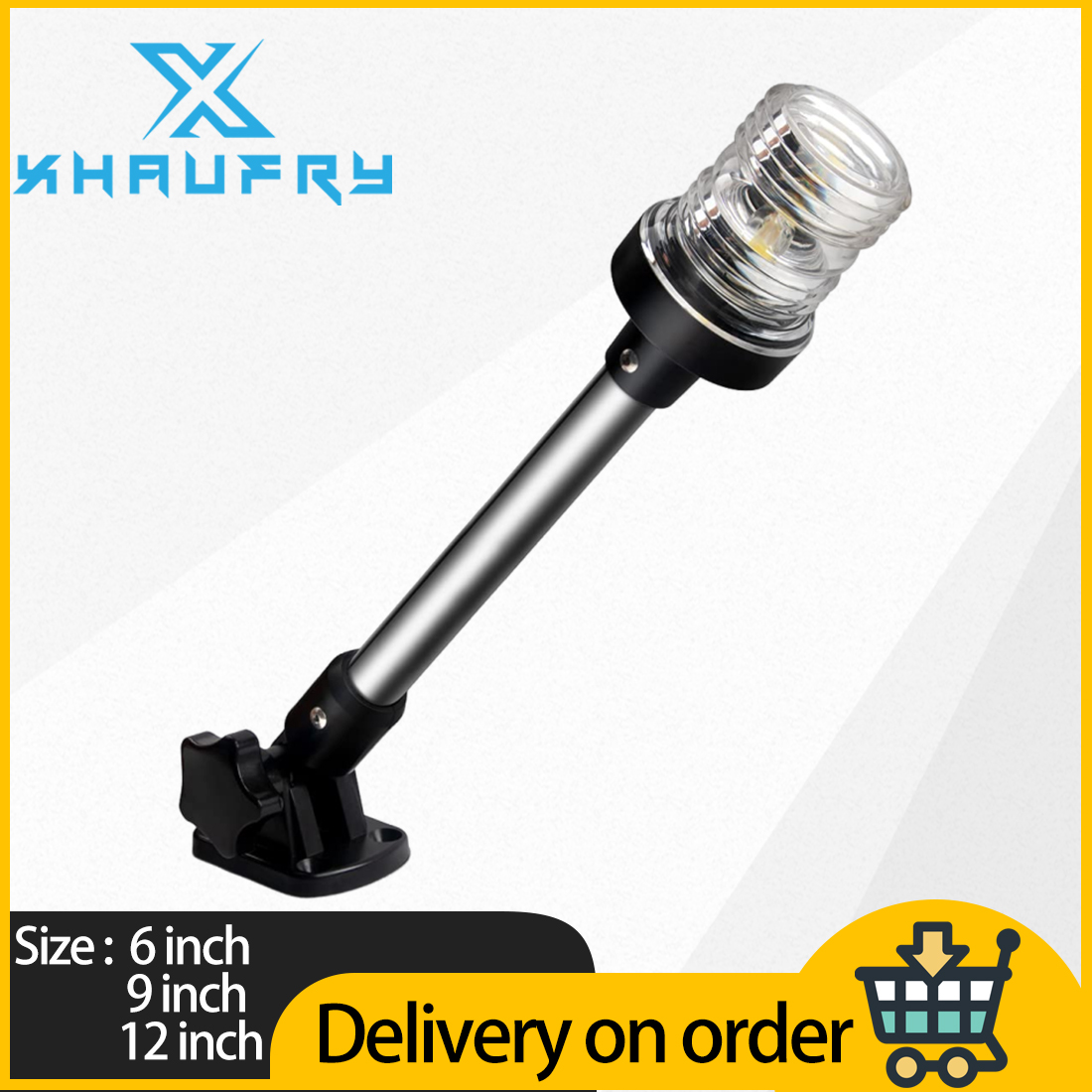 360 Degree White LED Fold Down - Fishing Boat Navigation Light のレビューと価格