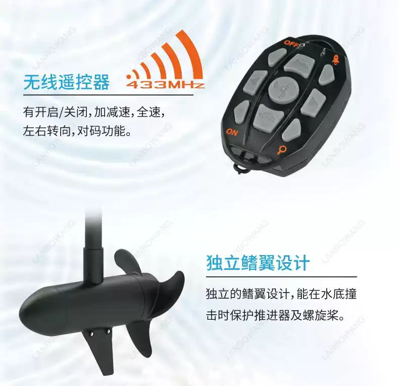 55Lbs Wireless Remote Trolling - Fishing Boat Trolling Motor のレビューと価格