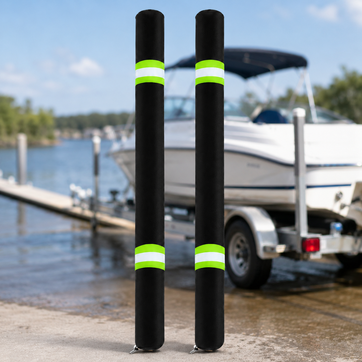 2Pcs Boat Trailer Guide Pole C - Fishing Boat Cover のレビューと価格