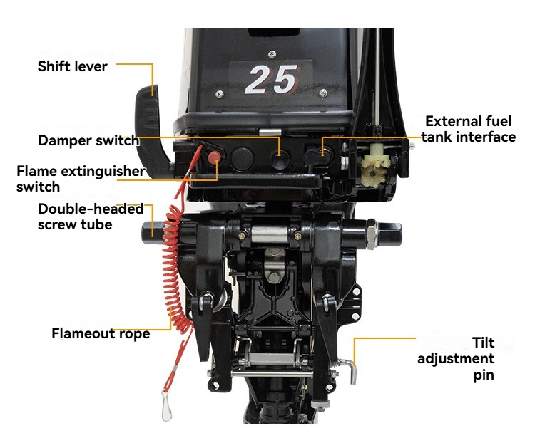2 Stroke 25hp 326cc Outboard B - Fishing Boat Outboard Motor のレビューと価格