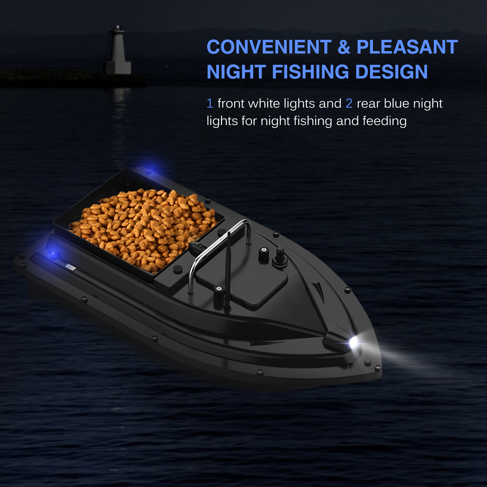 D16E GPS Fishing Bait Boat wit - Fishing Boat Gps のレビューと価格